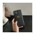 thumbnail image 4 of Korea Custom Name Letters Leather PU Soft Case For iphone 15 14 13 Pro Max 12 11 Pro X XS XR 7 8 Plus Luxury Cover for iphone 15 red For iPhone 12 ProMax, 4 of 6