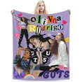 thumbnail image 3 of Olivias Pop Music Rodrigos Blanket Cozy Flannel Throw Blanket Novelty Aesthetic Graphic Air Conditioning Blanket Decor for Bed Couch Living Room 60x80, 3 of 6