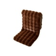 thumbnail image 2 of Winter Plush High-Back Seat Cushion for Chairs, Stools, Sofas, Thick Non-Slip Chair Pad with Straps, Foldable Backrest Cushion for Indoor Outdoor Use, 2 of 5