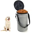 thumbnail image 2 of Mascota perro gato bolsa de almacenamiento de comida snack contenedor cuenco Gris Sunnimix Contenedor de almacenamiento de alimentos para perros, 2 of 6