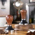 thumbnail image 4 of Coffee Powder Tamper, Coffee Tamper  Tamping Effect Safe Walnut Stainless Steel Easy To Clean  For Home 53mm/2.1in, 4 of 8