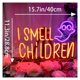 thumbnail image 2 of Letrero De Neón "I Smell Children" Para Decoración Pared, Para Dormitorio, Sala Juegos, Estar, Fiesta Cumpleaños 40x28.8cm, 2 of 5