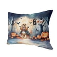 thumbnail image 2 of Happy Halloween Vampire Cocker Spaniel BOO with Pumpkins Fun and Spooky Pillow Cushion Double Sided Cockers Dog Lover Gifts Throw Pillow - 00018, 2 of 4