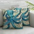 thumbnail image 3 of ONETECH Throw Pillow Cover,Vintage Sea Wave Graffiti,Durable Decorative Pillowcase,Holiday Pillowcase for Couch Car Living Room and Outdoor, 3 of 5