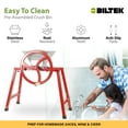 thumbnail image 6 of Biltek Fruit Crusher & Apple Grinder for Cider Press & Fruit Wine Maker, Stainless Steel Vegetable Scratter, Upgraded Manual Food Mill Hand Crank, Cast Iron Flywheel, Includes Stand, 1.8 Gal (7-L), 6 of 7