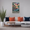 thumbnail image 5 of Pucallpa Peru Vintage Travel Poster with Rainforest Beauty And Evening Calm Canvas Poster, 5 of 8