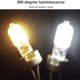 thumbnail image 5 of Billuyoard Paquete de 2 mini luces LED de maíz, ángulo de haz de 360 grados, lámpara regulable, bombillas nocturnas de ahorro de Iluminación novedosa Tipo 8, 5 of 6