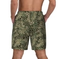 thumbnail image 4 of Goofa Green Snake Skin Printed Men's Swim Trunks Board Shorts Quick Dry Mens Swimming Trunks with Compression Liner,Breathable Fit Hawaii Beach Shorts-Small, 4 of 9