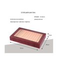 thumbnail image 5 of unique 12 Grid Wooden Pen Display Case Storage Luxury Fountain Case Transparent Window Pen Box- Organizer, 5 of 5