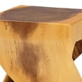 thumbnail image 5 of bali & pari Rapha Hand-carved Suar Wood Side Table, 5 of 6
