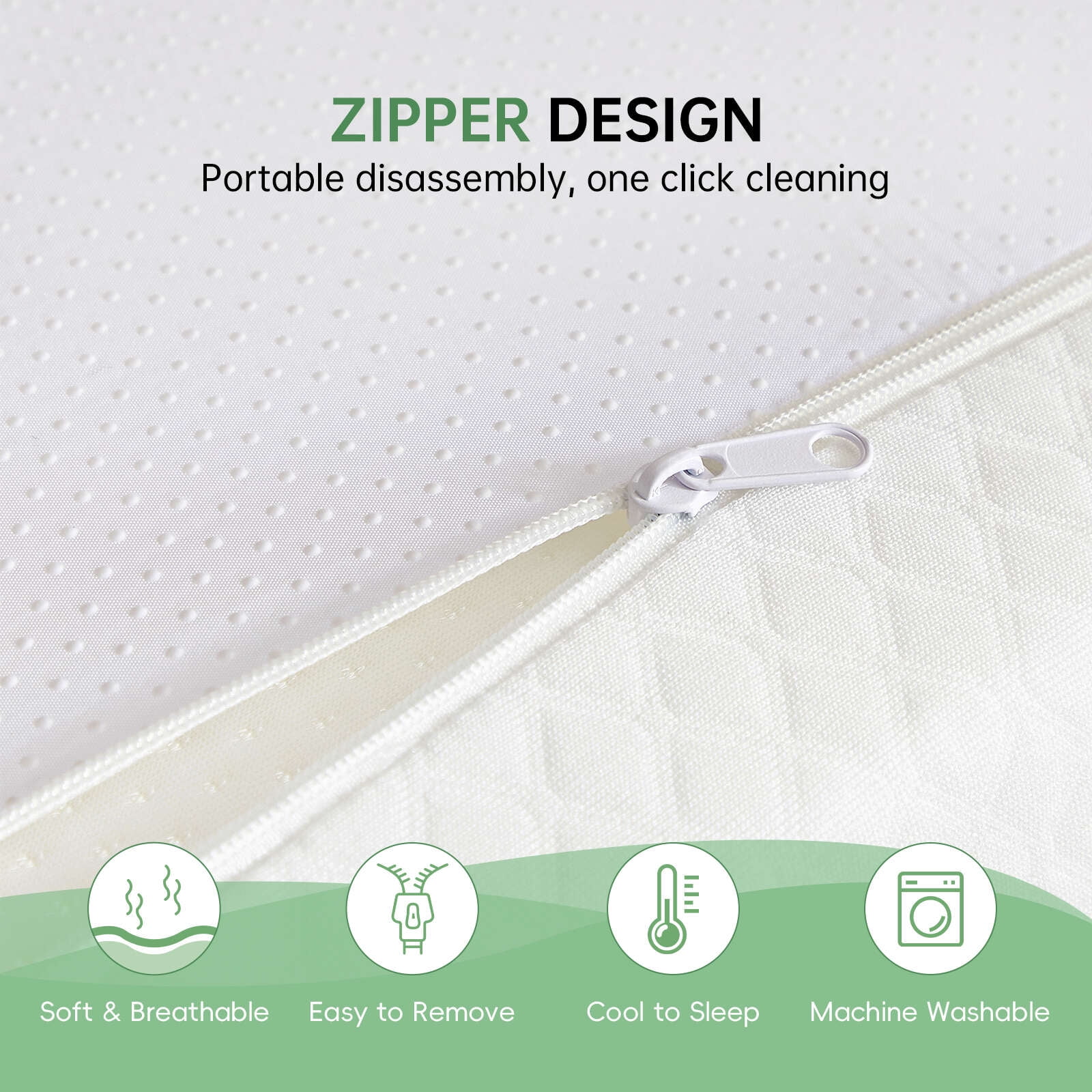 6" TwinXL Gel Memory Foam Mattress Free of Fiberglass/CertiPUR-US Certified/Square Bed/Cool Sleeping and Comfortable Support