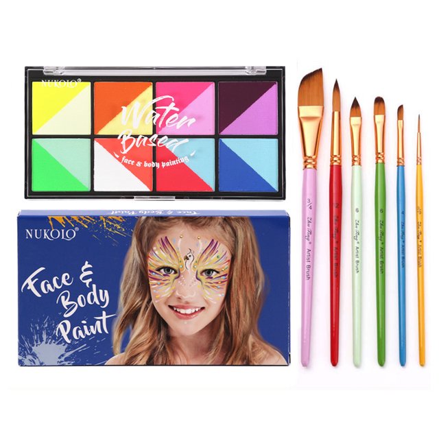 Watercolor Paint Palette Set Professional Face Split Cakes Multiple Colors