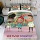 thumbnail image 4 of Ada Twist, Científica Conjunto de sábanas temático, trío de piezas, cómodo y amigable con la piel, diseño único, regalo de decoración para el hogar para familiares, amigos y fans,140cm *210cm, 4 of 6