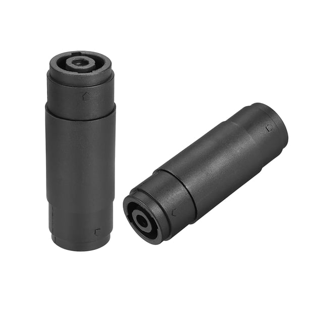 Conectores de adaptador SpeakOns de 4 pines, conector hembra a hembra, cable de acoplador, compatible con Speakons, 2 piezas