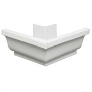 Amerimax Home Products 33202 5 in. White Galvanized Steel Gutter Outside Mitre