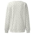 thumbnail image 5 of Puliio Womens Oversized Hoodies Floral Print Crewneck Long Sleeve Pullover Top Womens Elegant Temperament Daily Wear Hoodless Sweatshirts, 5 of 5