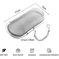 thumbnail image 3 of 2 pcs Tea Filters, 304 Stainless Steel Herbs Spices Infuser Tea Strainers for Loose Tea, Herbal Tea, Fine Mesh, 3 of 5