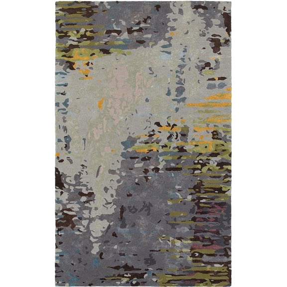 Moretti Dust Area Rug 21907 Multi Faded Striped 3' 6" x 5' 6" Rectangle