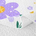 thumbnail image 5 of Erosebridal Cheerful Daisy Bed Spread Queen,Multicolor Floral Bloom Print Queen Coverlet Set For Girls,3 Pieces, 5 of 7
