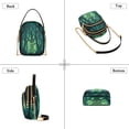 thumbnail image 4 of Women's Crossbody Handbags Shoulder Handbag Multi Pocket Crossbody Bag Dark Forest with Green Eyes, 4 of 7