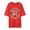 Red, variant on Men's Fashion Star Themed Printed Short Sleeved Casual And Comfortable T Shirt For Daily Wear And Street Style