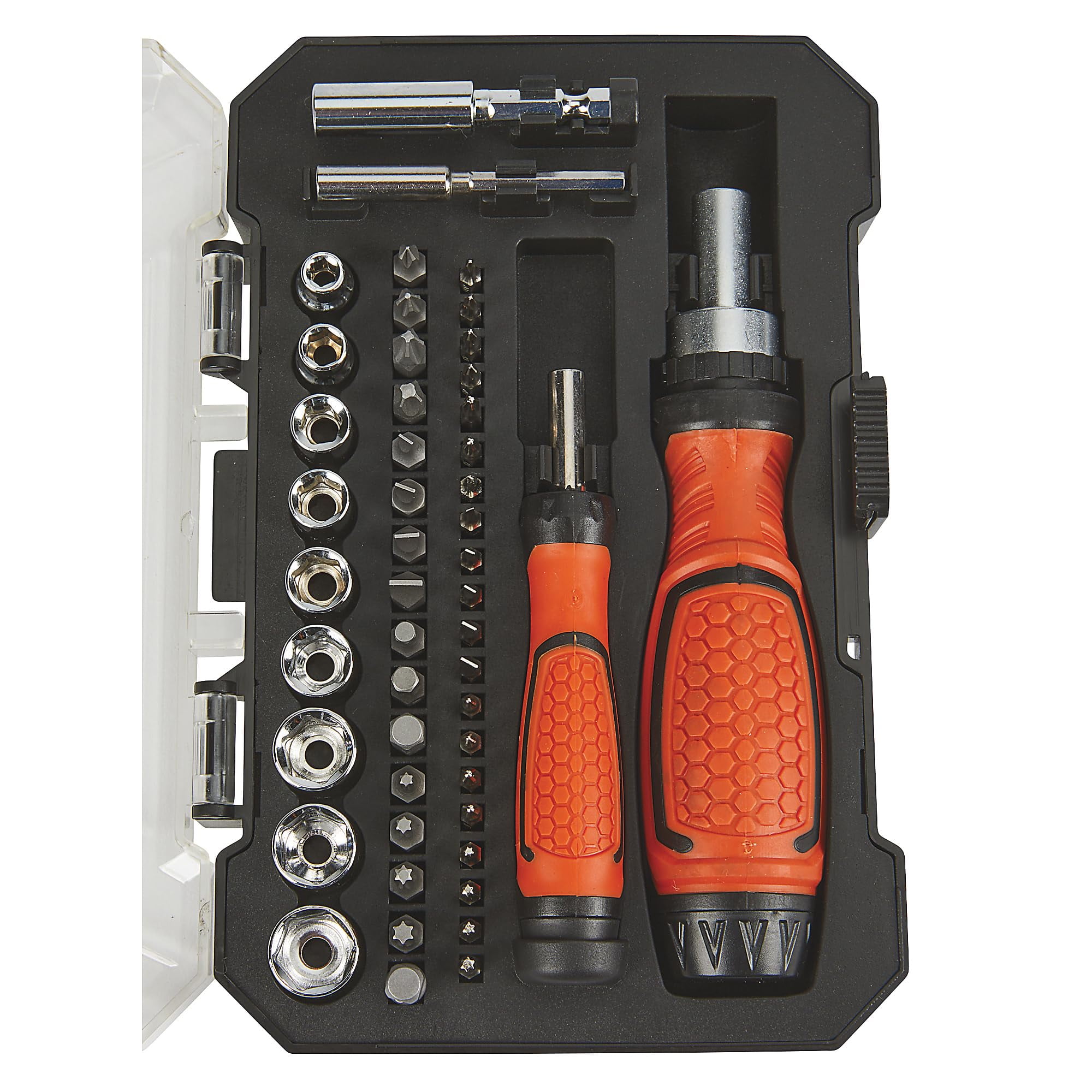 Ironton Ratcheting Screwdriver Sockets, 49-Pc. Set