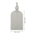 thumbnail image 2 of Unique Bargains 1 Pc Horizontal Flip Luggage Tag for Travelling Gray Polyurethane, 2 of 5