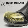 thumbnail image 3 of SPIEZ Men's Steel Toe Chelsea Work Boots,Waterproof Non-Slip 6-Inch Safety Boots with Kevlar Midsole,Slip-On Leather Boots for Construction Warehouse Outdoor - Black Size 12, 3 of 12