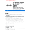 thumbnail image 2 of Front Brake Rotor Set - Compatible with 2017 - 2019 BMW 340i GT xDrive 2018, 2 of 2