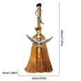 thumbnail image 3 of Decoraciones de Halloween, adornos de Halloween, regalos de Halloween, decoración de Halloween, mini adornos de bruja de cristal, adornos en miniatura, decoración de escoba de bruja, 3 of 5