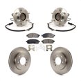 thumbnail image 1 of Transit Auto Front Hub Bearing Assembly Disc Brake Rotors and Semi-Metallic Pads Kit for Car 2009 Ford F-150 RWD with 6 Lug Wheels Without Heavy Duty Payload Package KBB-105405, 1 of 11