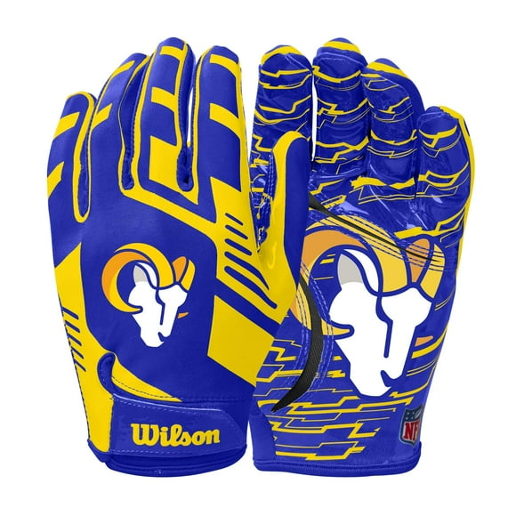 Guantes de fútbol Wilson Nfl Stretch Fit - Adulto Los Angeles Rams