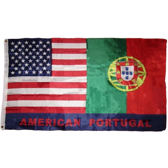 3x5 USA American / Portugal Friendship Polyester Flag
