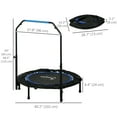 thumbnail image 3 of Soozier 40" Rebounder Trampoline for Adult with Adjustable Handle, Blue, 3 of 10