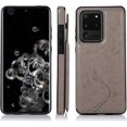 thumbnail image 4 of Phone Case for Samsung Galaxy S20 Plus Glaxay S20+ 5G with Tempered Glass Screen Protector and Card Holder Wallet Cover Flip Leather Cell Gaxaly S20+5G S20plus 20S + S 20 20+ G5Cases Women Men Gray, 4 of 13