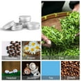 thumbnail image 7 of LTKJ 15 Pack 25 ML Metal Round Tins Aluminum Tin Cans Containers with Screw Lid for Salve, Spices or Candies, 7 of 7