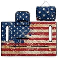 thumbnail image 3 of SEANATIVE Golf Cart Seat Covers for 2 Person Seats, Suitable for Yamaha, EZGO, Club Cars, Comfortable Non-Slip Club Car Seat Cover Protector for Patriotic Decor, American Flag, 3 of 7