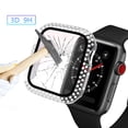 thumbnail image 6 of Sparkle Protect Exquisite Bling Snap-on Case with 0.3mm Tempered Glass Screen Protector for Apple Watch 45mm - Unmatched Glamour, Style, Elegance, 6 of 8