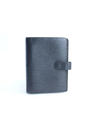 Louis Vuitton Black EPI Leather Noir Medium Ring Agenda mm Notebook Cover 47lvl1125W, Women's