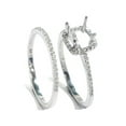 thumbnail image 2 of 3/8ct VS1 Diamond Engagement Semi Mount White Gold Ring Set, 2 of 2