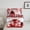 White Red, variant on Feelyou Kawaii Xmas House Queen Comforter Set, Christmas Dots Gifts Bedding Sets, White Red Reversible Bedding Comforter Set, Breathable Home Decor,3-Piece