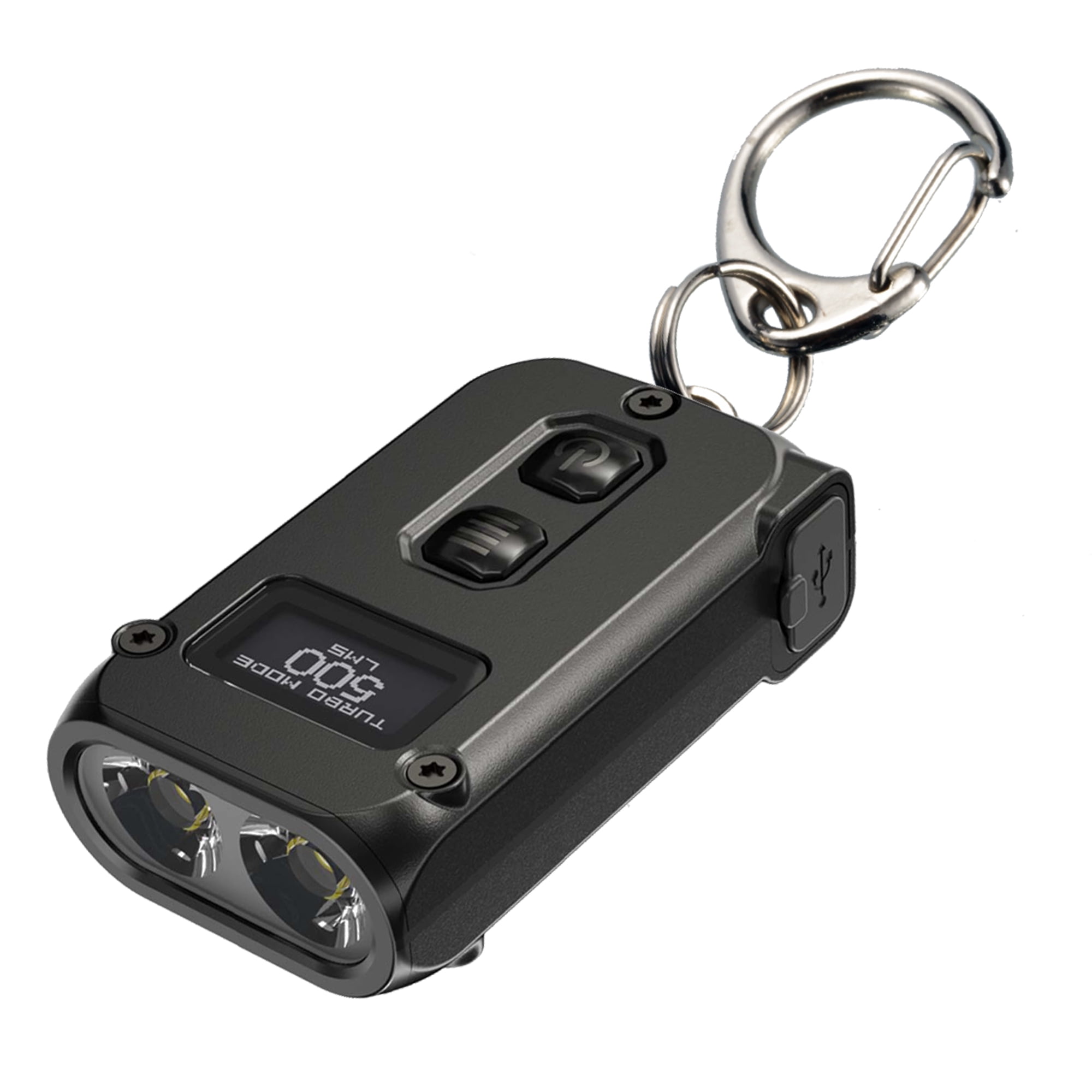  TINI 2 500 Lumen Rechargeable Keychain Flashlight (Black .