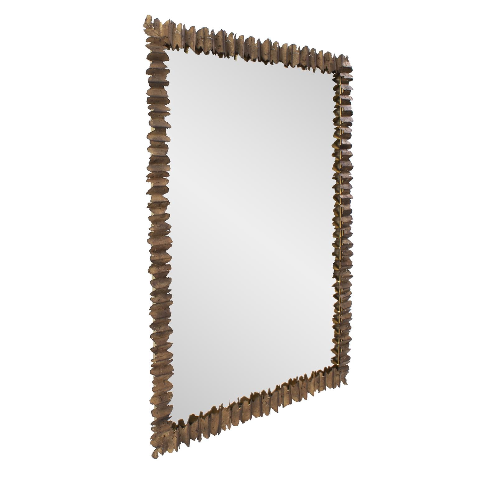 Tyler Dillon Rectangular Salvaged Metal Bronzed Mirror - 30"W x 40"H