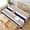 Beige Navy Blue & White, variant on Rectangle Table cloth, Beige Navy Blue & White Stripe Soft Tablecloth Washable Oblong Table Covers Decorative for Kitchen & Table Linens 60" x 102"
