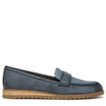 thumbnail image 3 of Dr. Scholl's Shoes Womens Jetset Badnd Faux Leather Wedge Loafers, 3 of 9