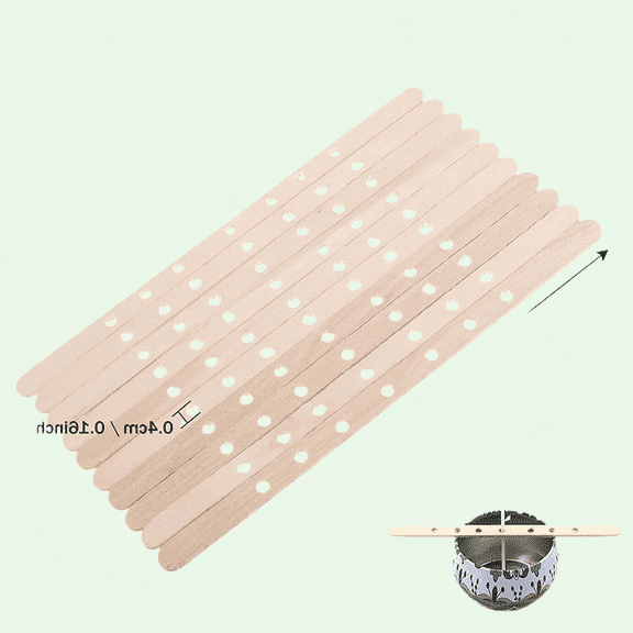 Wooden Candle Wick Holders for Large & Multiwick Candles - 100pcs