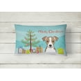 thumbnail image 2 of Carolines Treasures BB1632PW1216 Christmas Tree and Jack Russell Terrier Canvas Fabric Decorative Pillow, 12H x16W,, 2 of 3