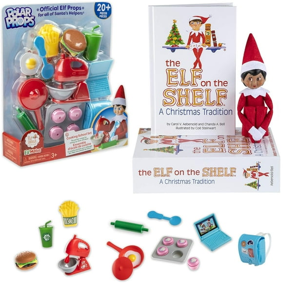 Elf on The Shelf - Brown Eyed Girl Scout Elf & Elf Polar Props
