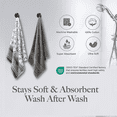 thumbnail image 5 of Modern Threads Ophelia 6-Piece Cotton Bath Towel Set, Stone, 5 of 17