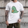 thumbnail image 2 of Camisas Para Hombre Tops Casuales Jersey de Cuello Redondo de Moda Camiseta Con Estampado de Dinosaurio Manga Corta Odeerbi ODB168691, 2 of 4